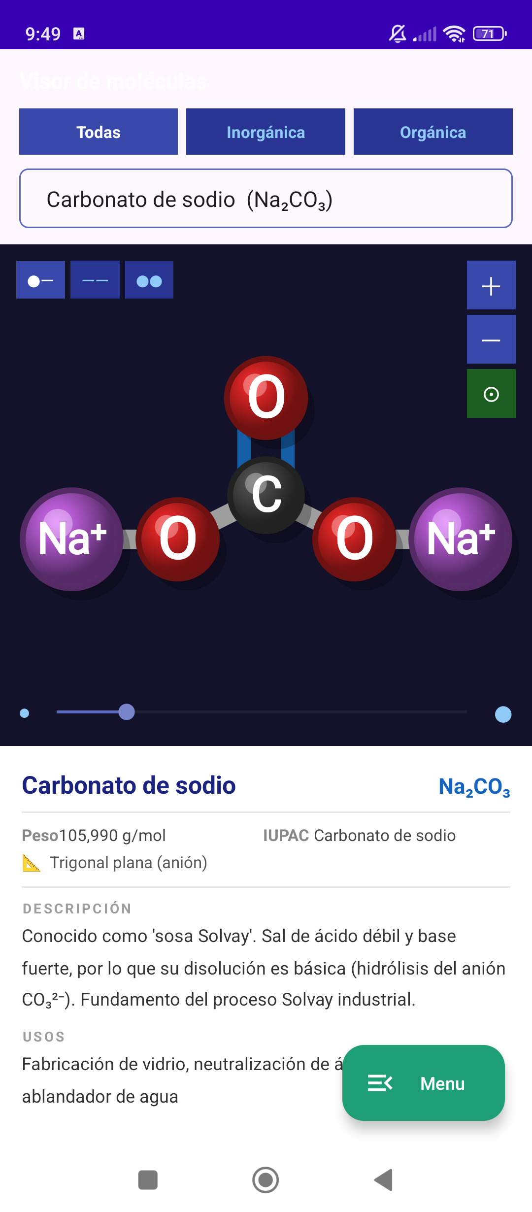 Visor molecular